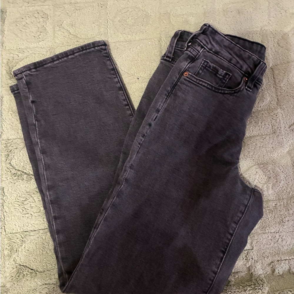 Old Navy Women's Dark Gray Straight Leg Jeans